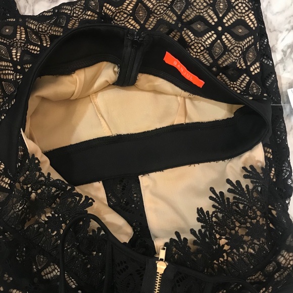 Lace Black Jumpsuit - Picture 3 of 8